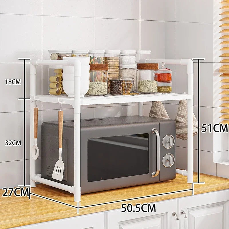 Metal Kitchen Racks: Minimalist Multi-Layer Storage