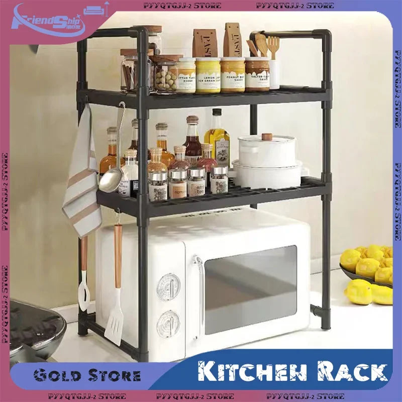 Metal Kitchen Racks: Minimalist Multi-Layer Storage