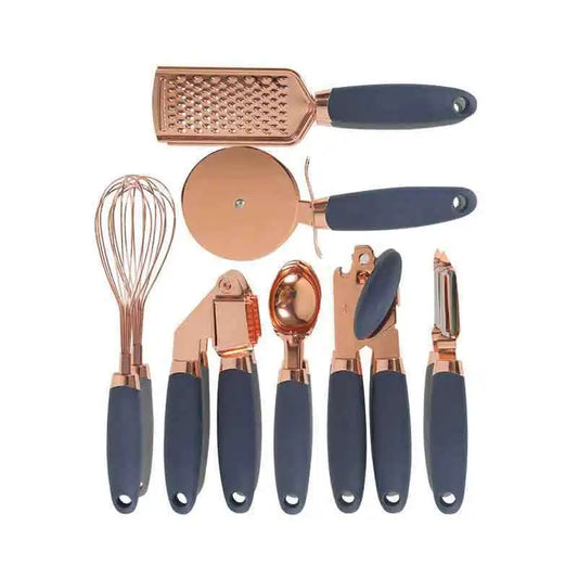 Black Copper Kitchen Set: 7Pcs Stainless Steel Utensils
